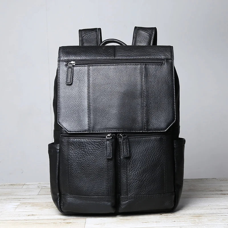 Sac à dos ordinateur portable en cuir à bretelle