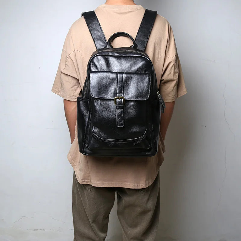 Sac à dos pour ordinateur à bandoulière noir