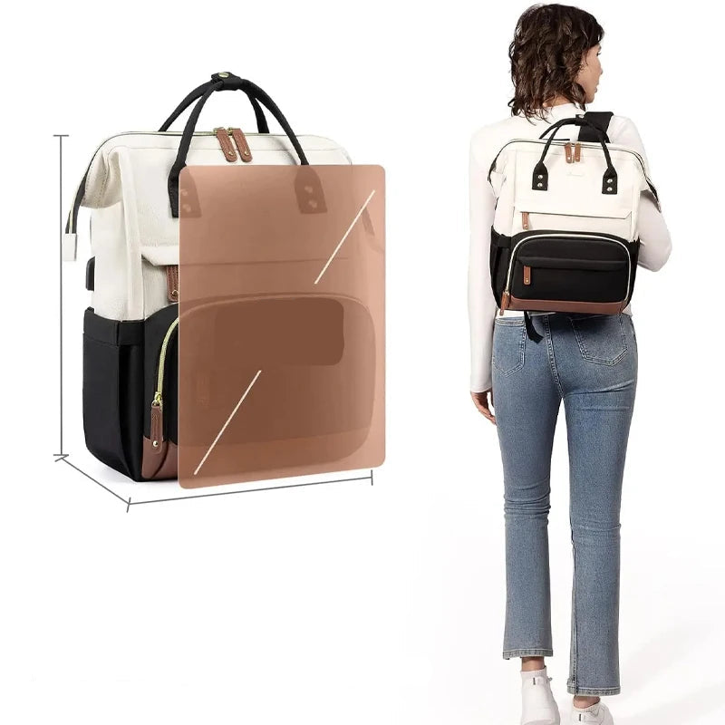 Sac à dos femme pour ordinateur 15,6 pouces – Élégance & praticité