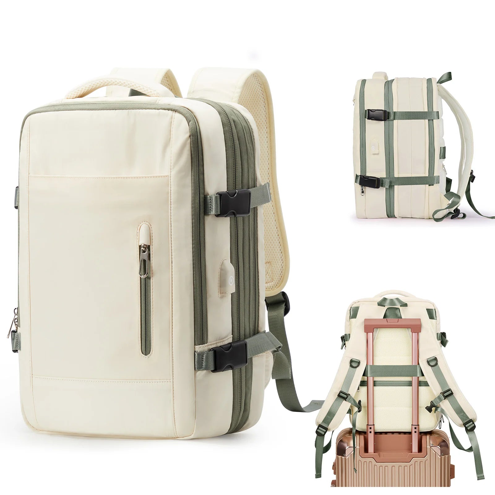 Sac à dos ordinateur homme - 15 pouces - Robuste avec renfort dorsal