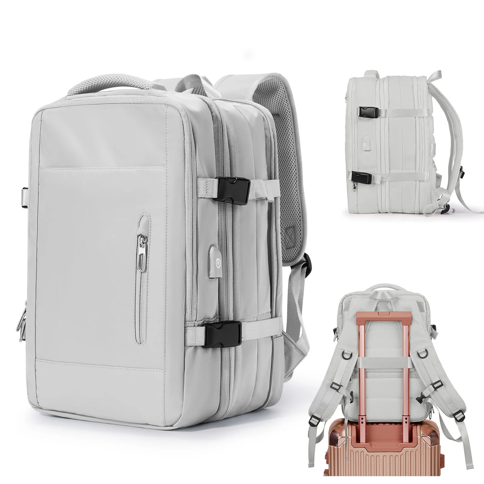 Sac à dos ordinateur homme - 15 pouces - Robuste avec renfort dorsal