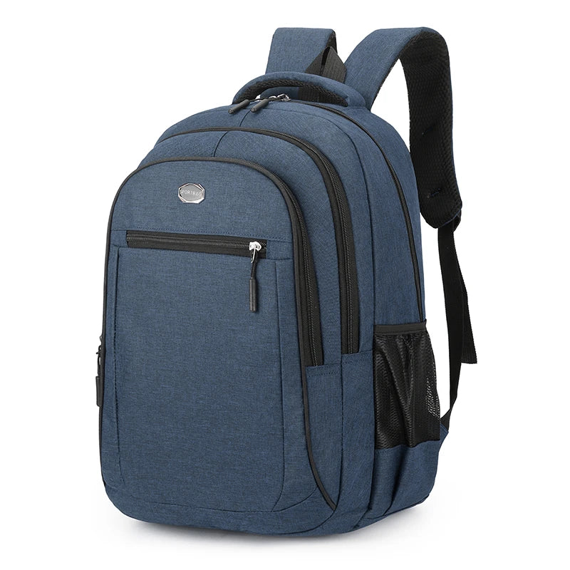 Sac à dos bleu ordinateur souple pour business