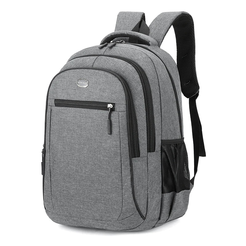 Sac à dos gris ordinateur souple pour business