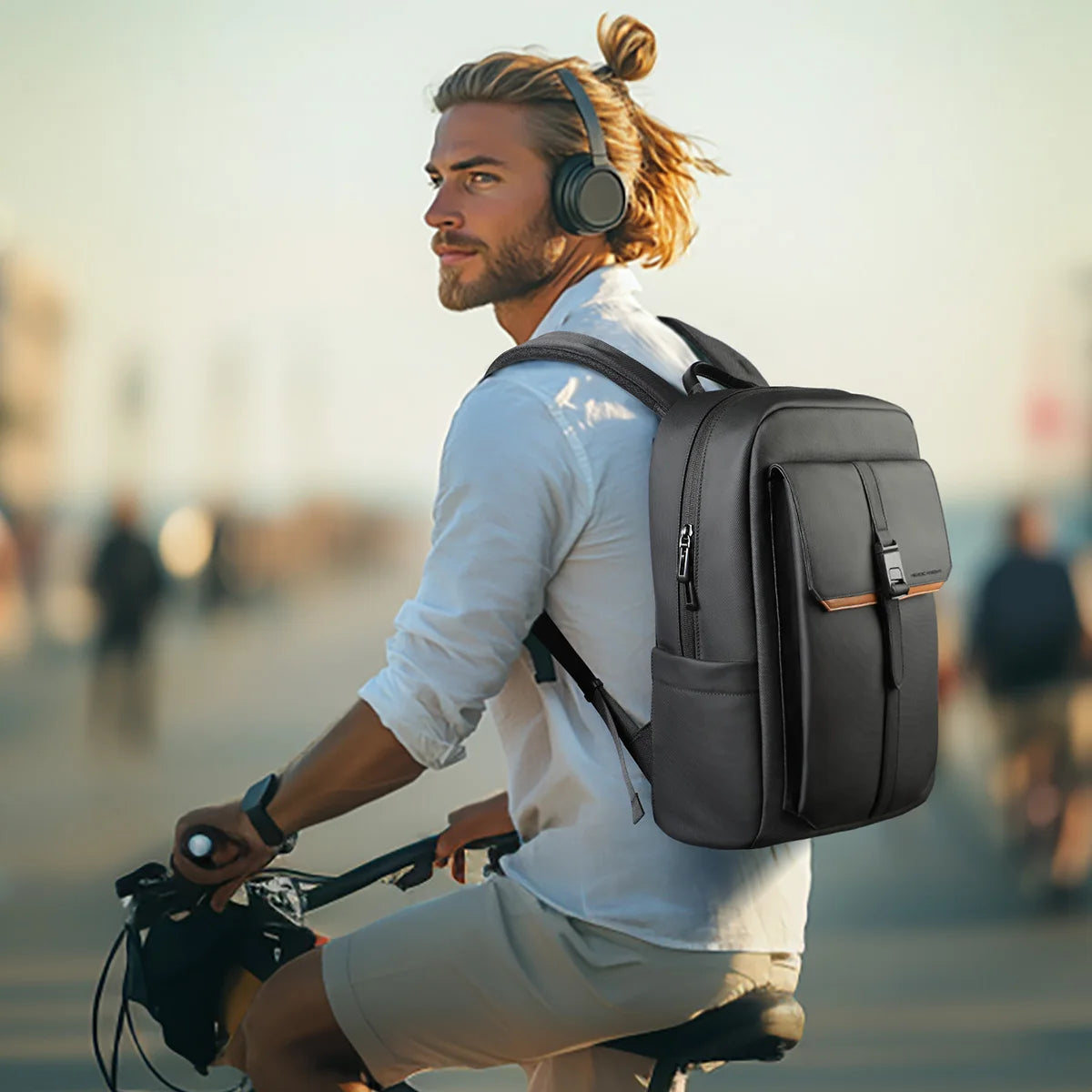 Sac à dos noir pour ordinateur pour cadre