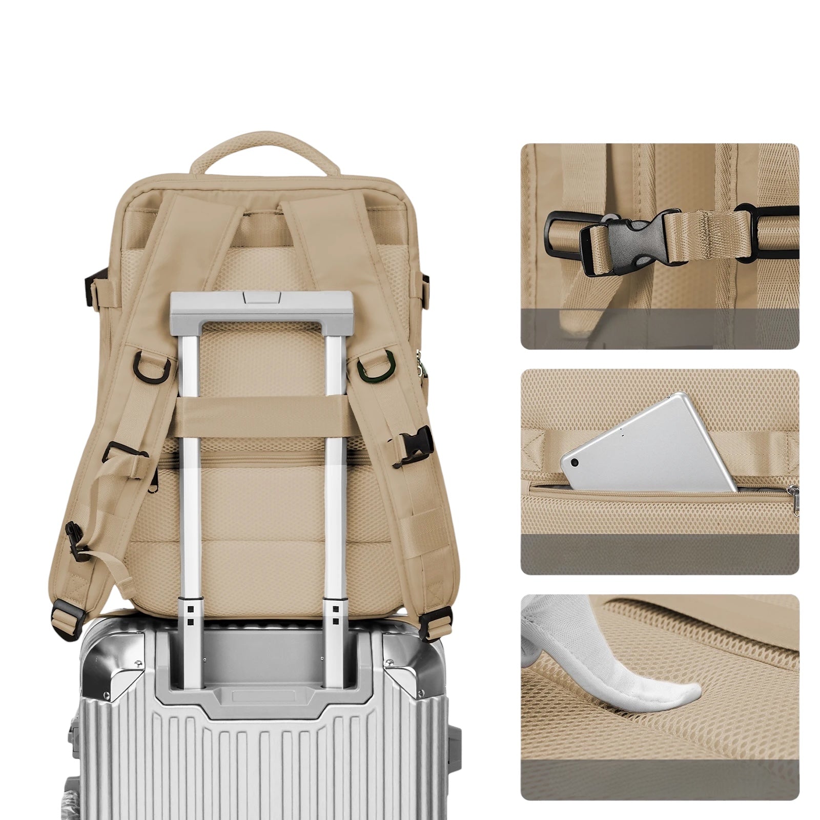 Sac à dos ordinateur portable 13 pouces pour femmes à sangles