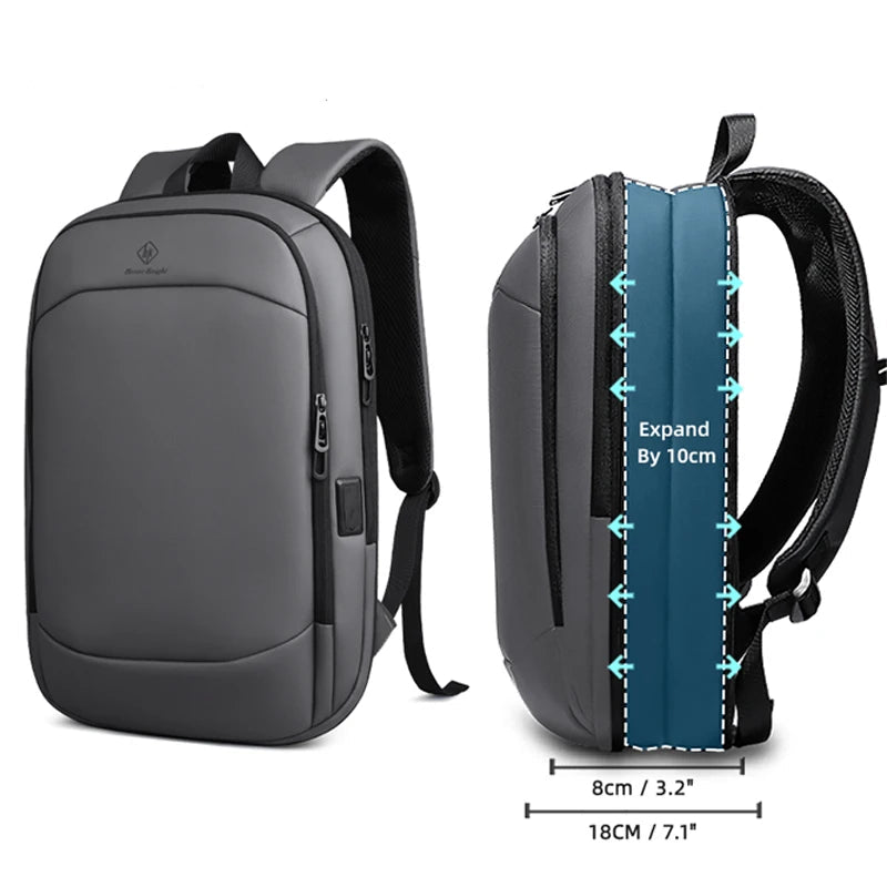 Sac à dos ordinateur 17 pouces avec port USB & extensible