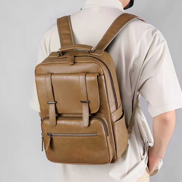 Sac à dos ordinateur en cuir pour femme