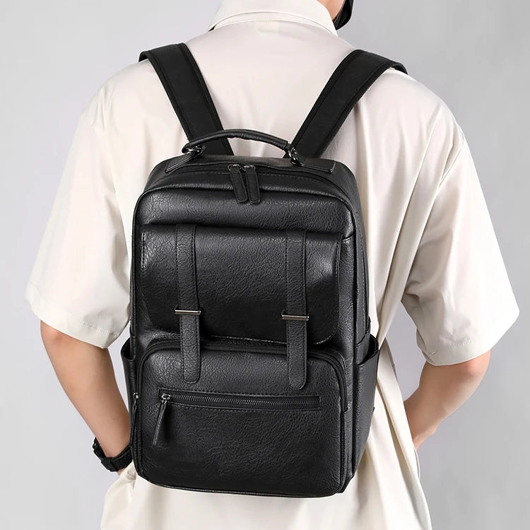 Sac à dos pour ordinateur en cuir pour femme
