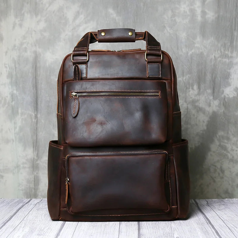 Sac à dos ordinateur en cuir style business
