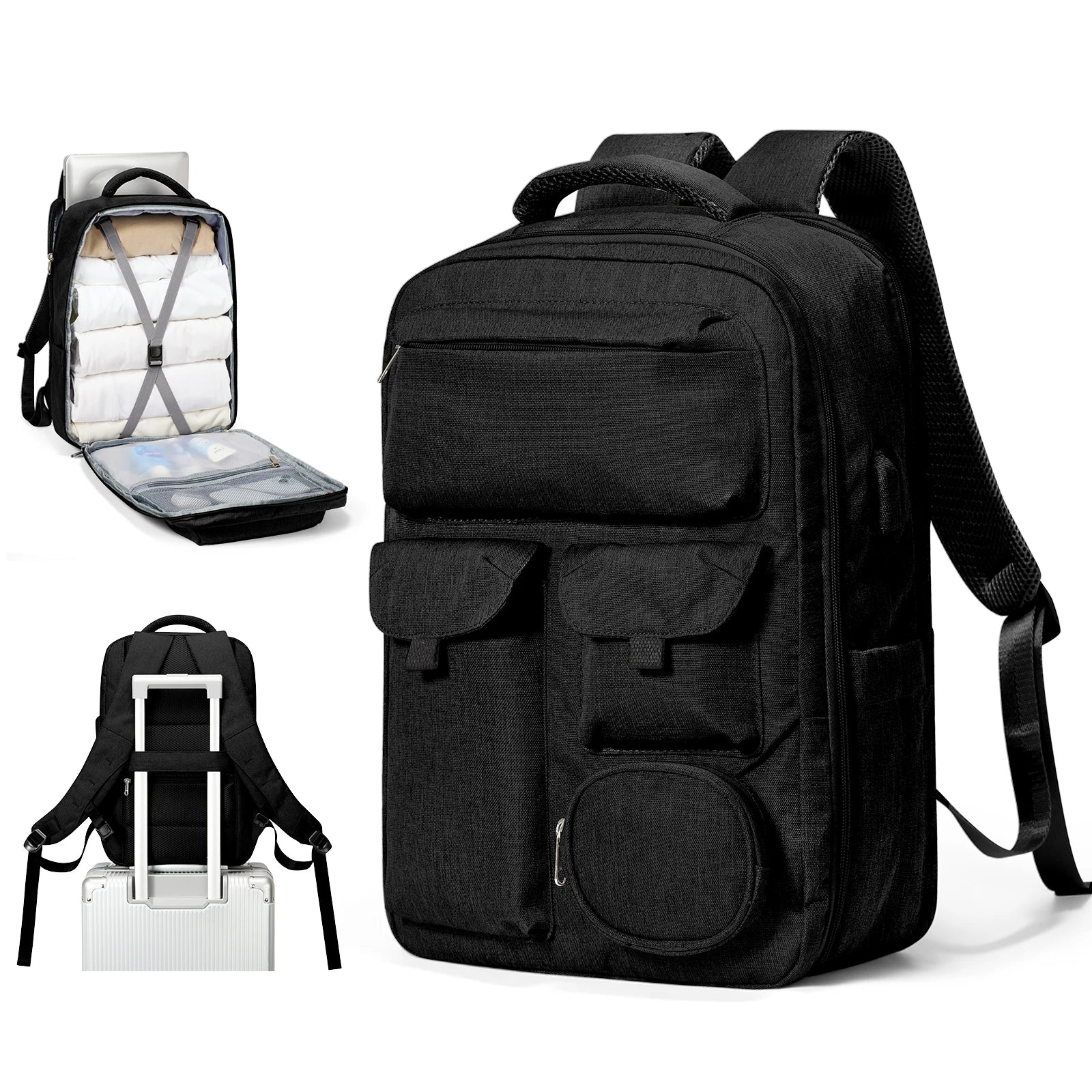 Sac à dos ordinateur homme avec port USB