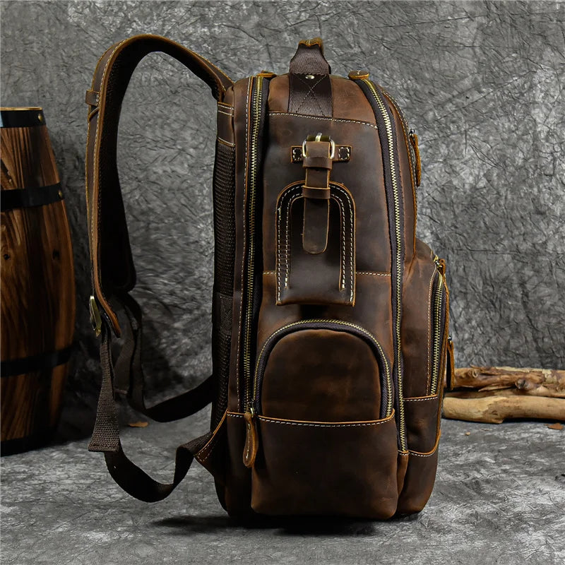 Sac à dos ordinateur business style vintage
