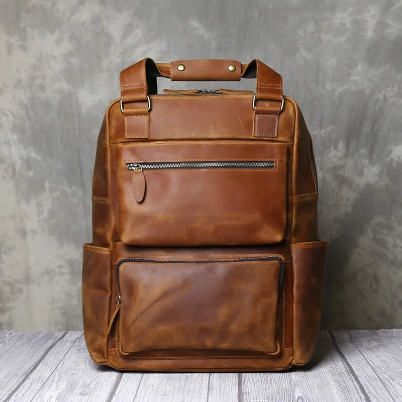 Sac à dos ordinateur style business en cuir