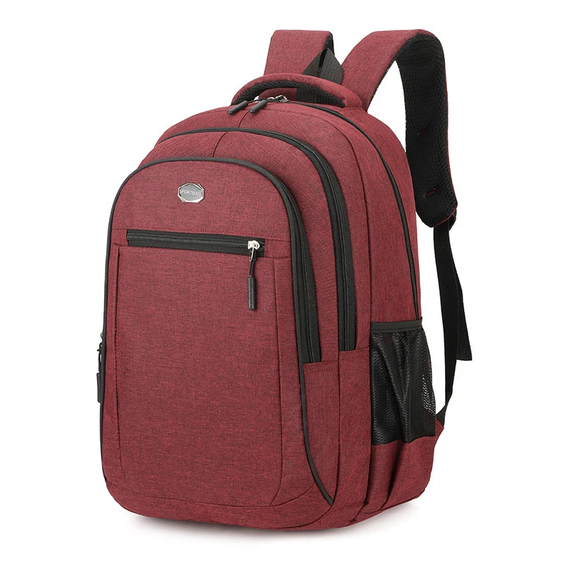 Sac à dos rouge ordinateur souple pour business