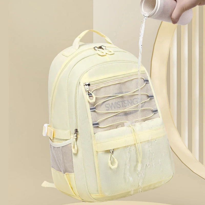 Sac à dos jaune pour ordinateur pour avion